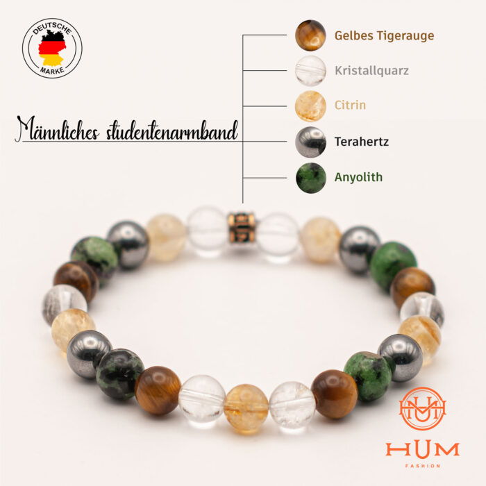 Gelbes Tigerauge, Kristallquarz, Citrin, Terahertz, Anyolith